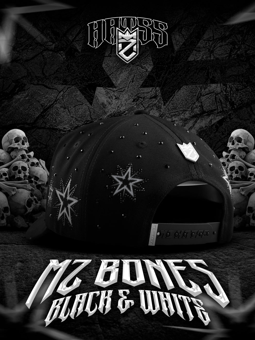 MZ BONES Blanco y Negro
