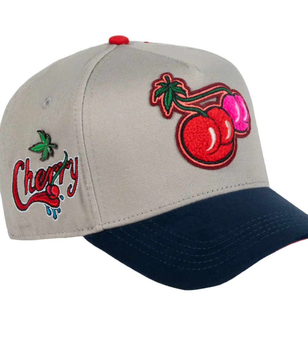 1JC HATS CHERRY GRAY COLABORACIÓN CON GABITO BALLESTEROS