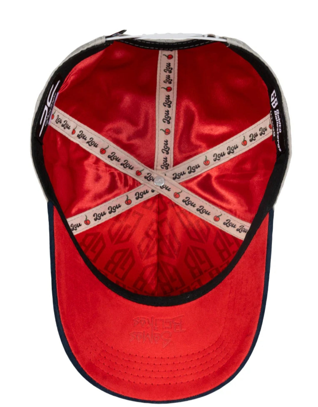 1JC HATS CHERRY GRAY COLABORACIÓN CON GABITO BALLESTEROS