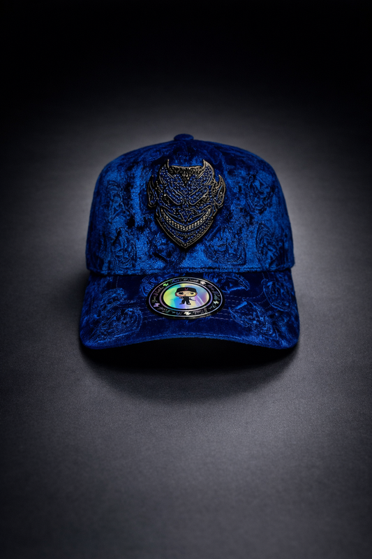 LUCIFER V2 blue velvet snapbac