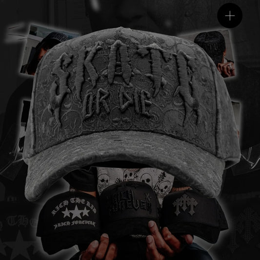 0BARBAS SKATE OR DIE solo la gorra