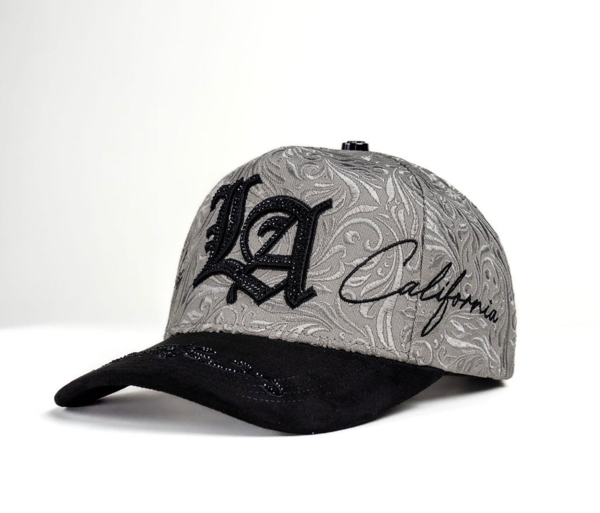 Gray embroidered Los Ángeles