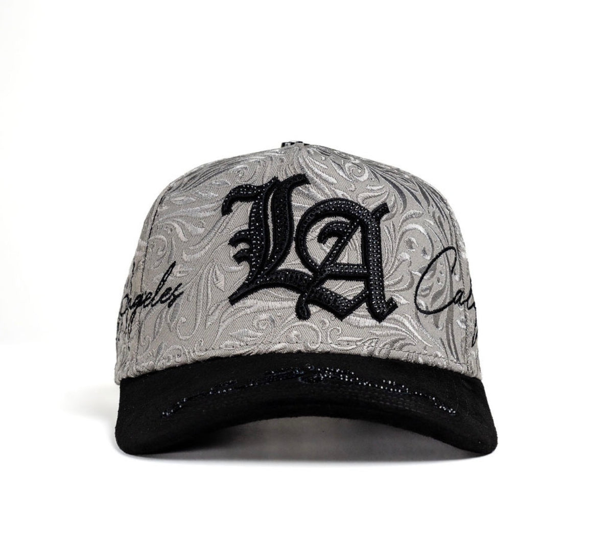 Gray embroidered Los Ángeles