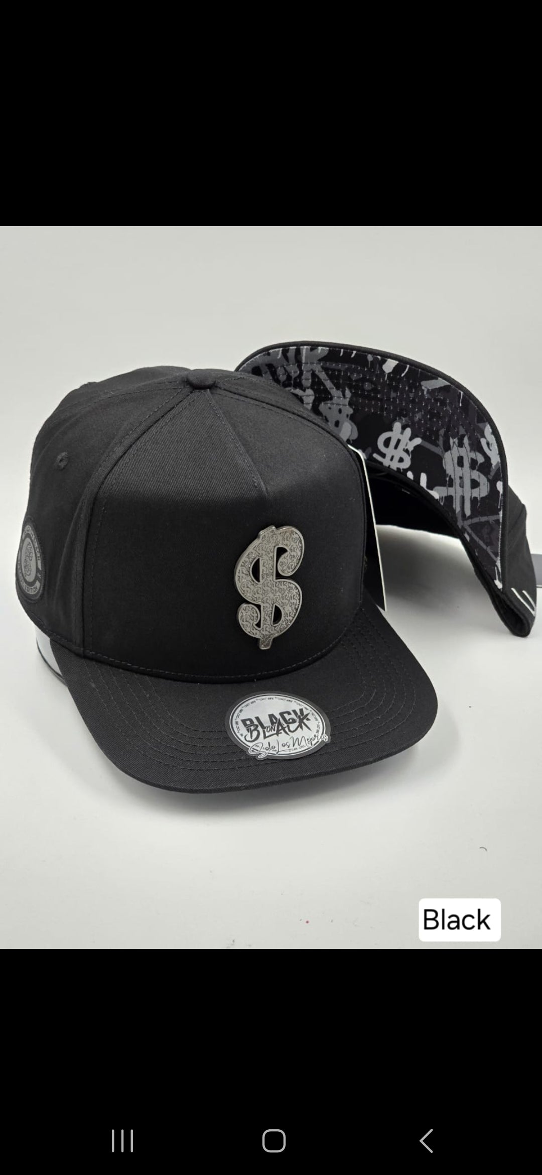 JC HATS BLACK ON BLACK