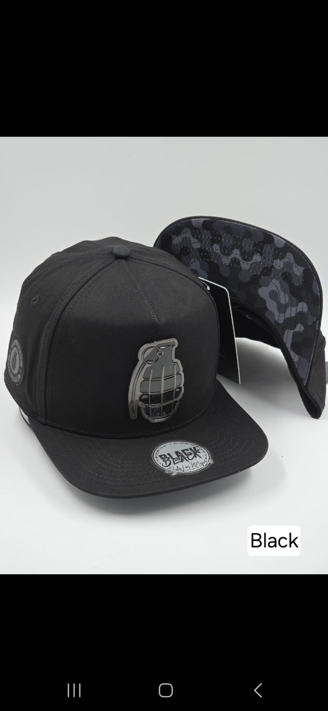 JC HATS BLACK ON BLACK