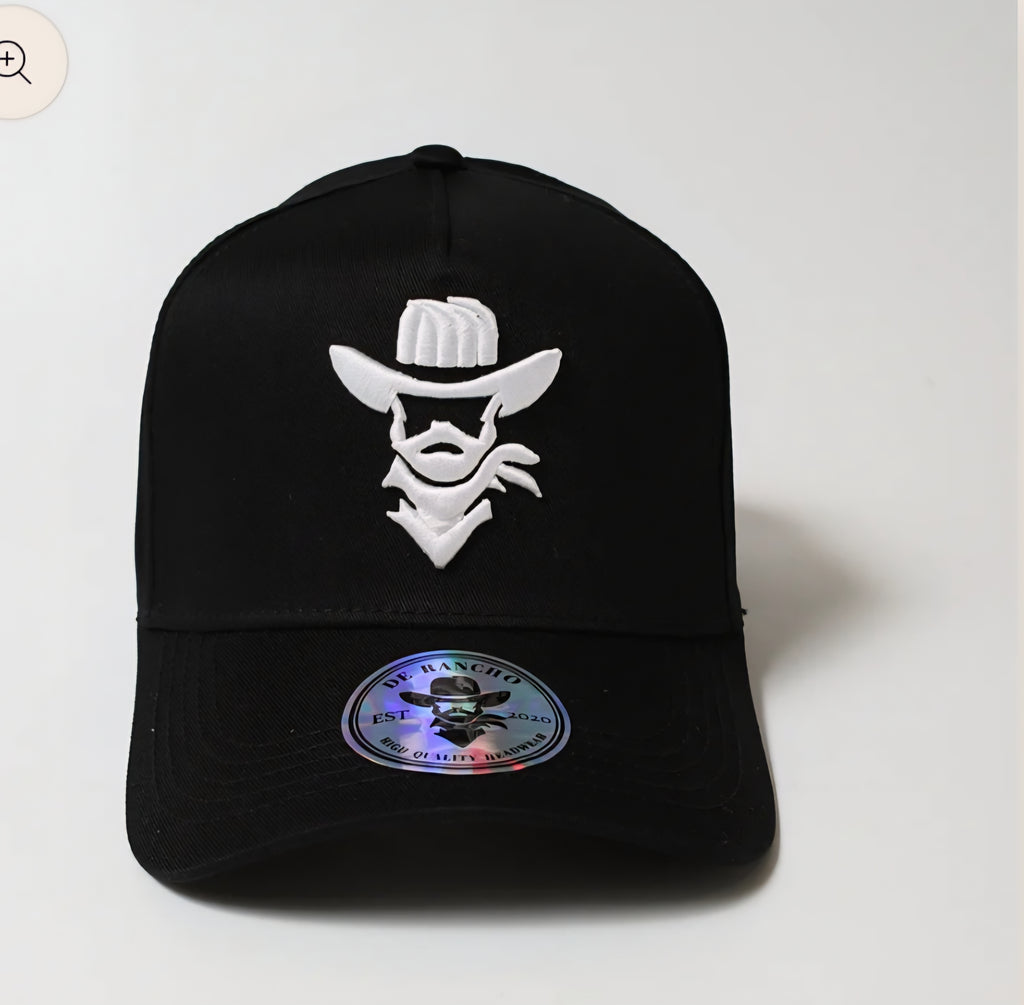 De rancho a-frame hat black/white