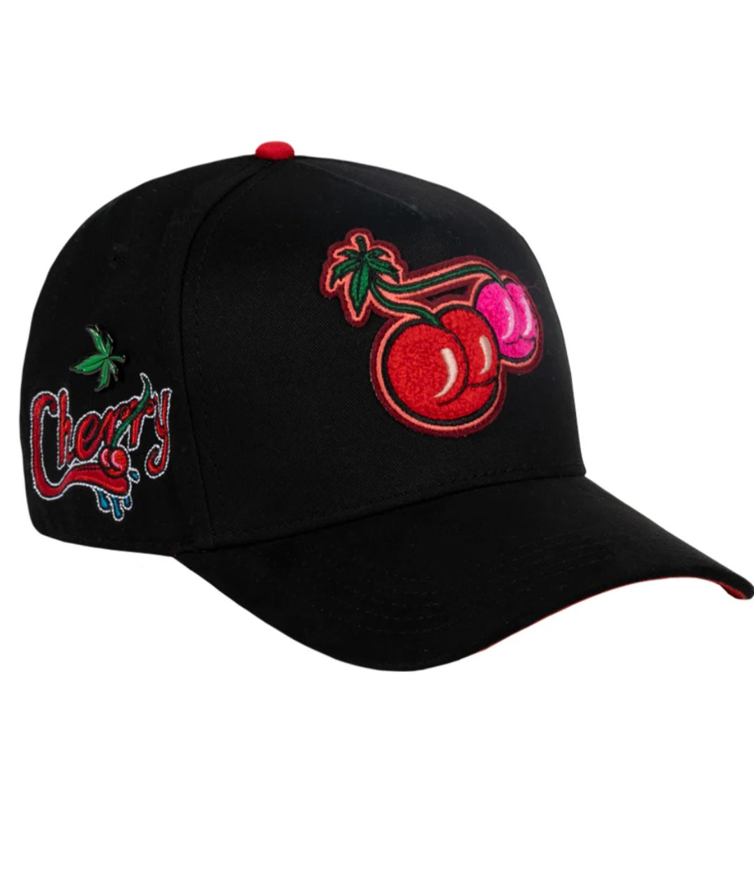 2JC HATS CHERRY BLACK COLABORACIÓN CON GABITO BALLESTEROS