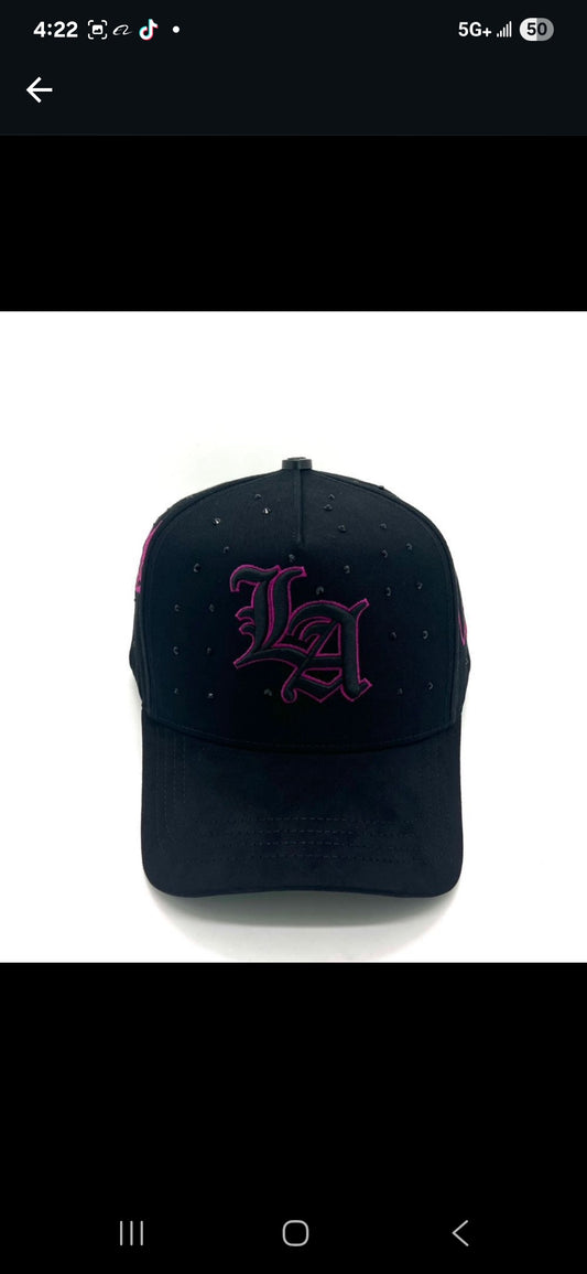 LA  OFFICE HATS LA ANGEL PURPLE