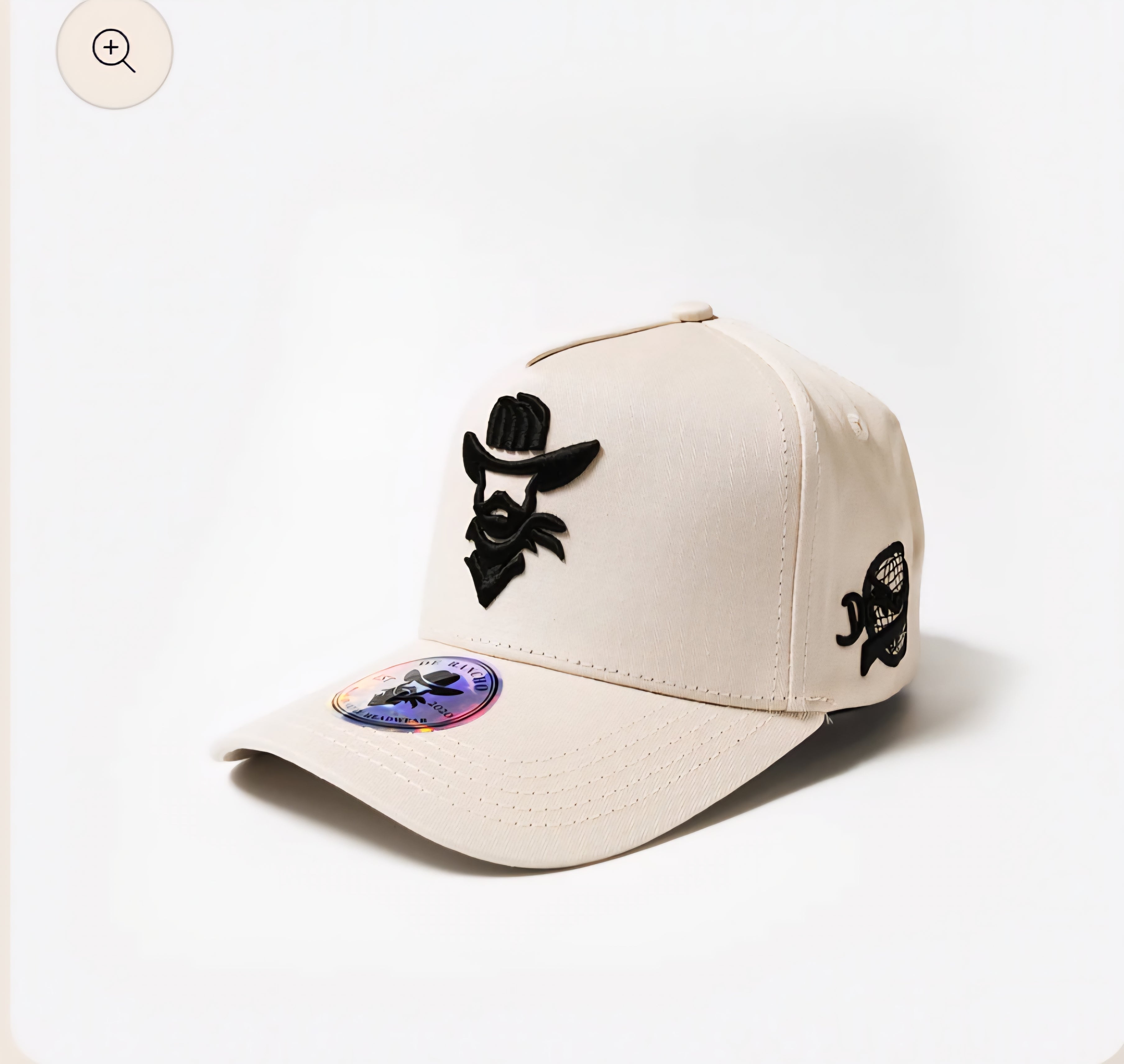De Rancho a-frame hat (Cream/Black