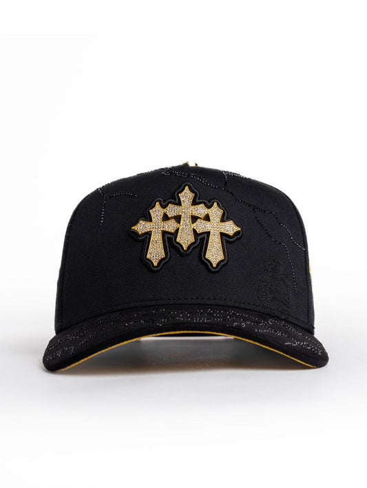 KIDS 3 CRUCES BLACK / GOLD