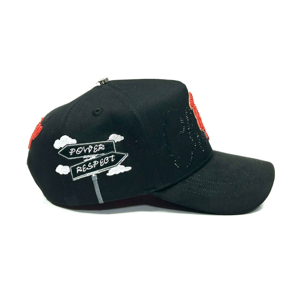 Sox black with red