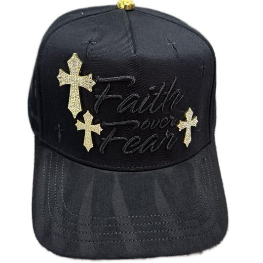 Faith over Fear Black Gold